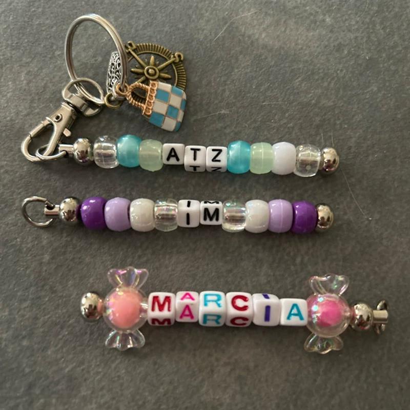 WTEMPO Barras de Chaveiro Enfiáveis em Branco Metal DIY Chaveiro de Contas Barra Berloques Eady Destacável Acessórios para Fazer Chaveiro para Projeto de Artesanato Pingente