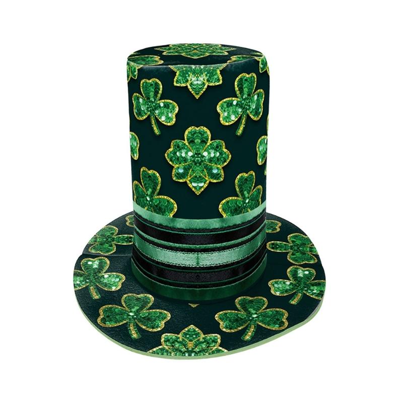 Saint Patricks Day Hat Features Vibrant 3D Digital Print for Festives Celebrations Comfortable Breathable Fabric S