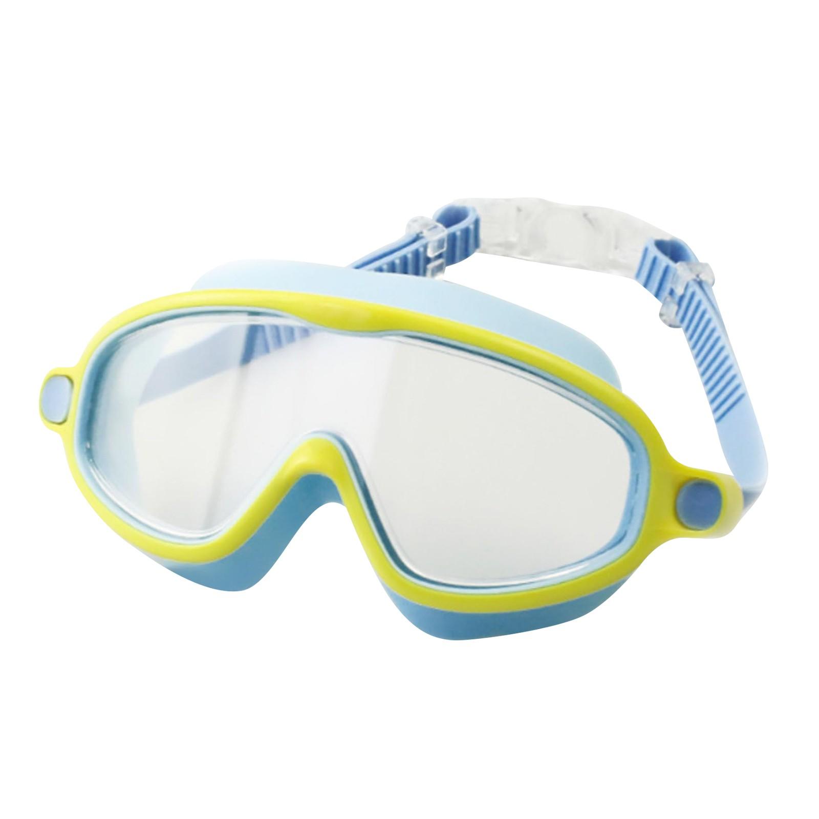 

Очки для плавания, очки для непрерывного плавания, герметичные очки для плавания, детские HD с большой оправой, водонепроницаемые One Size синий