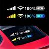 5Pcs PVC Car Reflective Sticker Reflective Finish Waterproof Windshield Decal Wi-Fi Signal Pattern Car Decoration Sticker