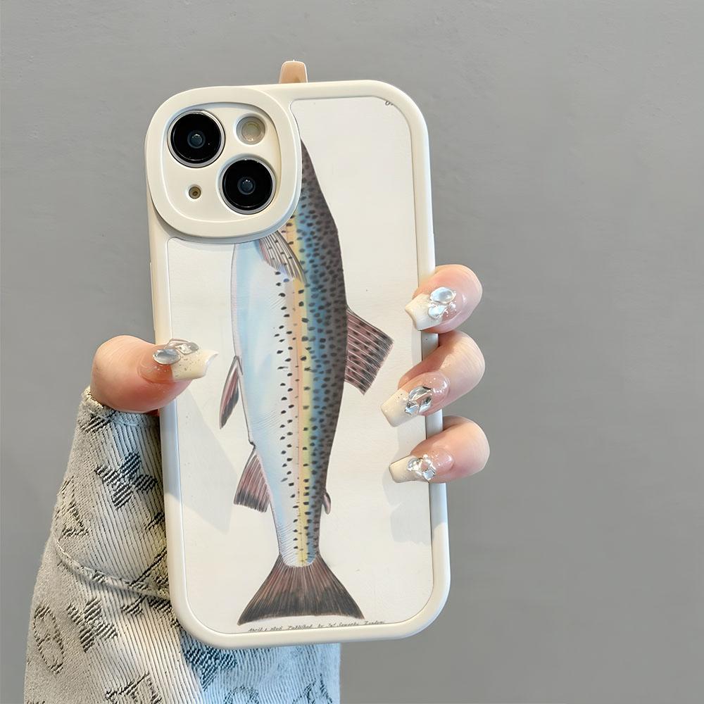 Carp Fishing Fish Phone Case Environmental Protection New 2025 Lambskin Silicone For IPhone 16 15 14 11 12 13 Pro Max Mini X XR