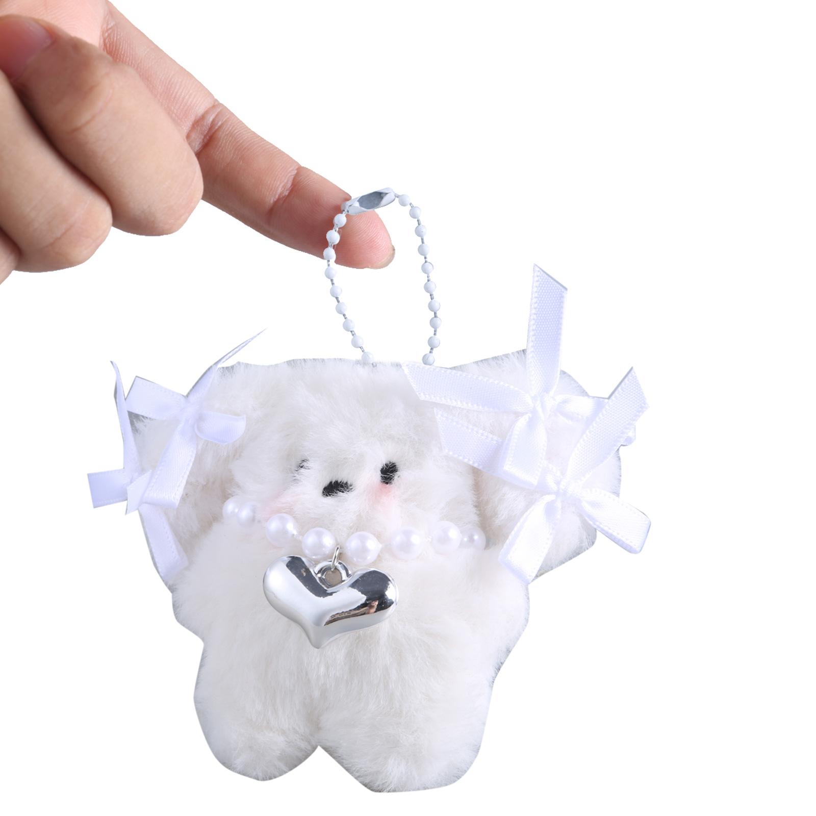 Милый брелок-подвеска в виде собаки-бантика — фото 5