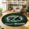 Round Rug Custom NameHannover 96 Pattern Non Slip Carpet Home Floor Decor