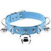 Pleather Cat Bell Collar Kitten Play Leather   Collars & Leashes