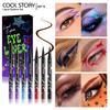6 Colors Set Glitter & Shimmer Eyeliner Stick Pack - Long-Wearing Blue Tone Eyeliner Pencil with Smooth Application - Versatile