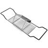 Metal Bathtub Rack Retractable Adjustable Removable Stand Bathroom Caddy Tray Rack for Hotels