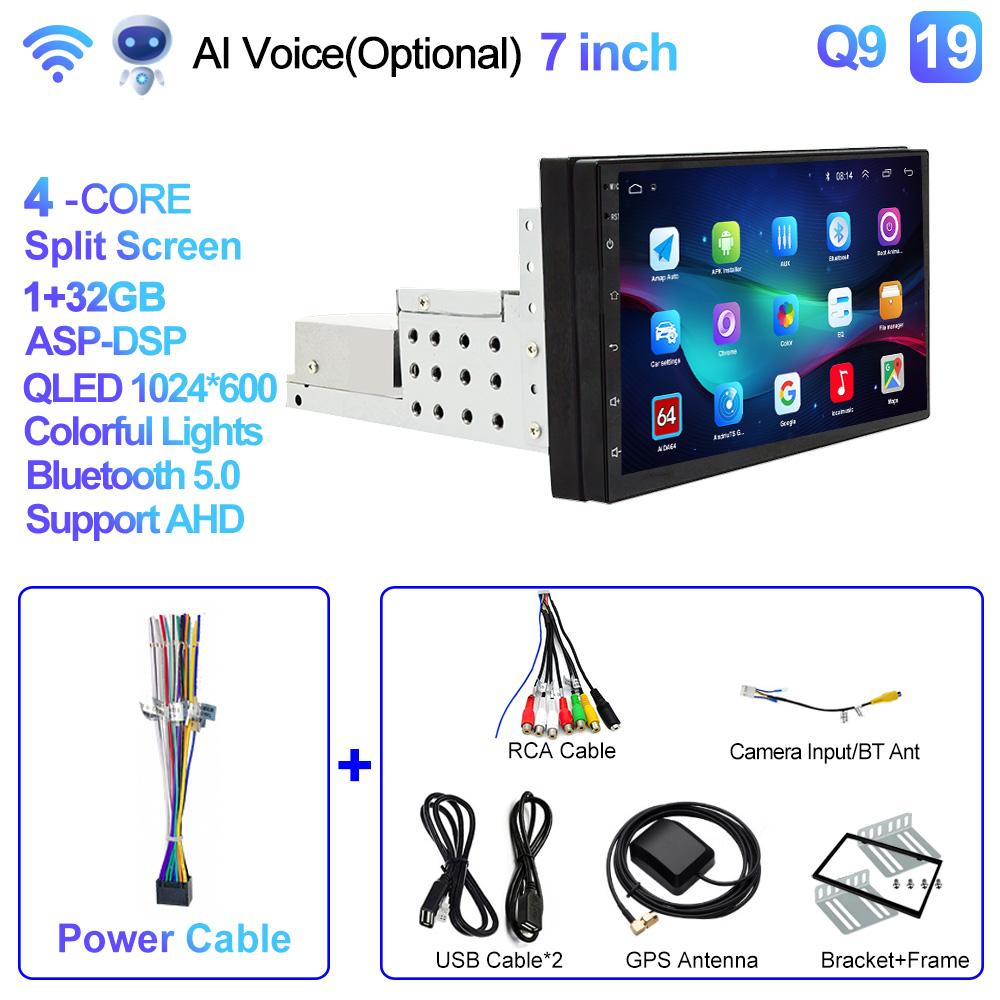 7'' 9'' 10'' 8Core Android 1Din Car Multimedia CarPlay Universal Navigation GPS 1 DIN Headunit Auto Radio Audio Stereo Dvd