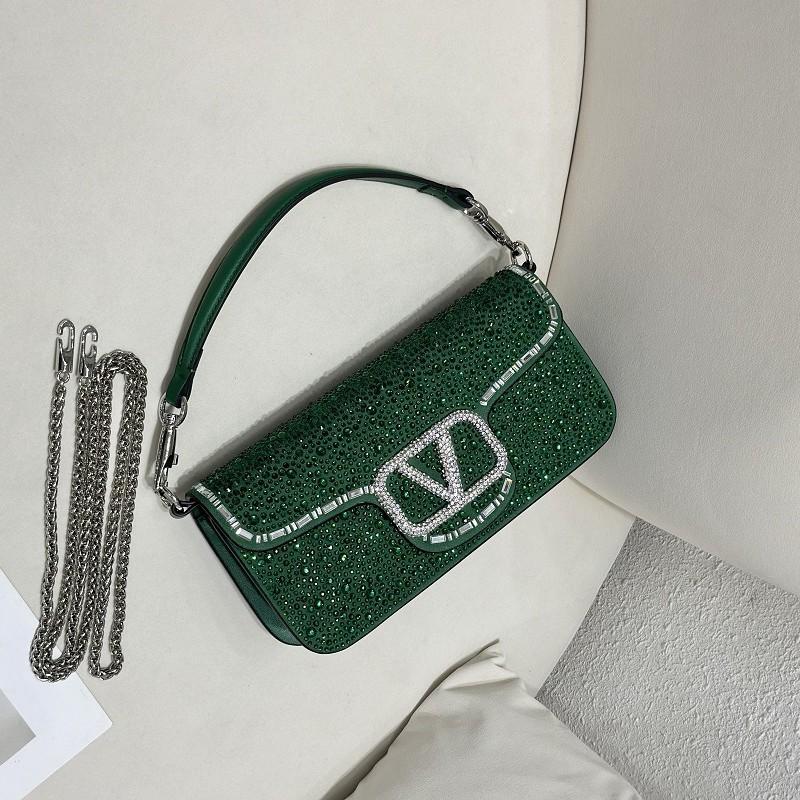 Nuova Borsa da Sera Completamente Ricoperta di Diamanti per Donna, Portatile, Borsa a Mano, a Spalla, con Catena, Borsa Europea e Americana da Sottobraccio