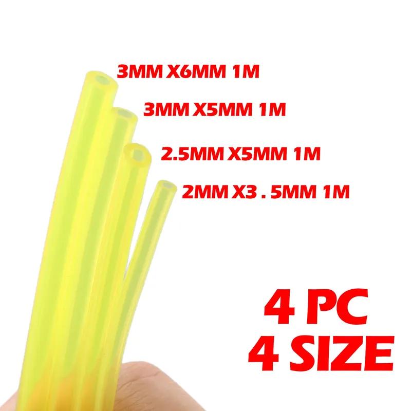 4PCS Petrol Fuel Gas Line Pipes Hoses Petrol Line For String Trimmer Chainsaw Saw Blower Grass Cutter Brushcutter Fitting 2025