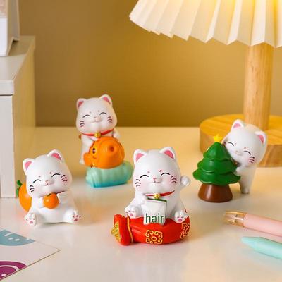 Ozdoba Maneki-neko do Domu, Biura lub na Konsolę Samochodową