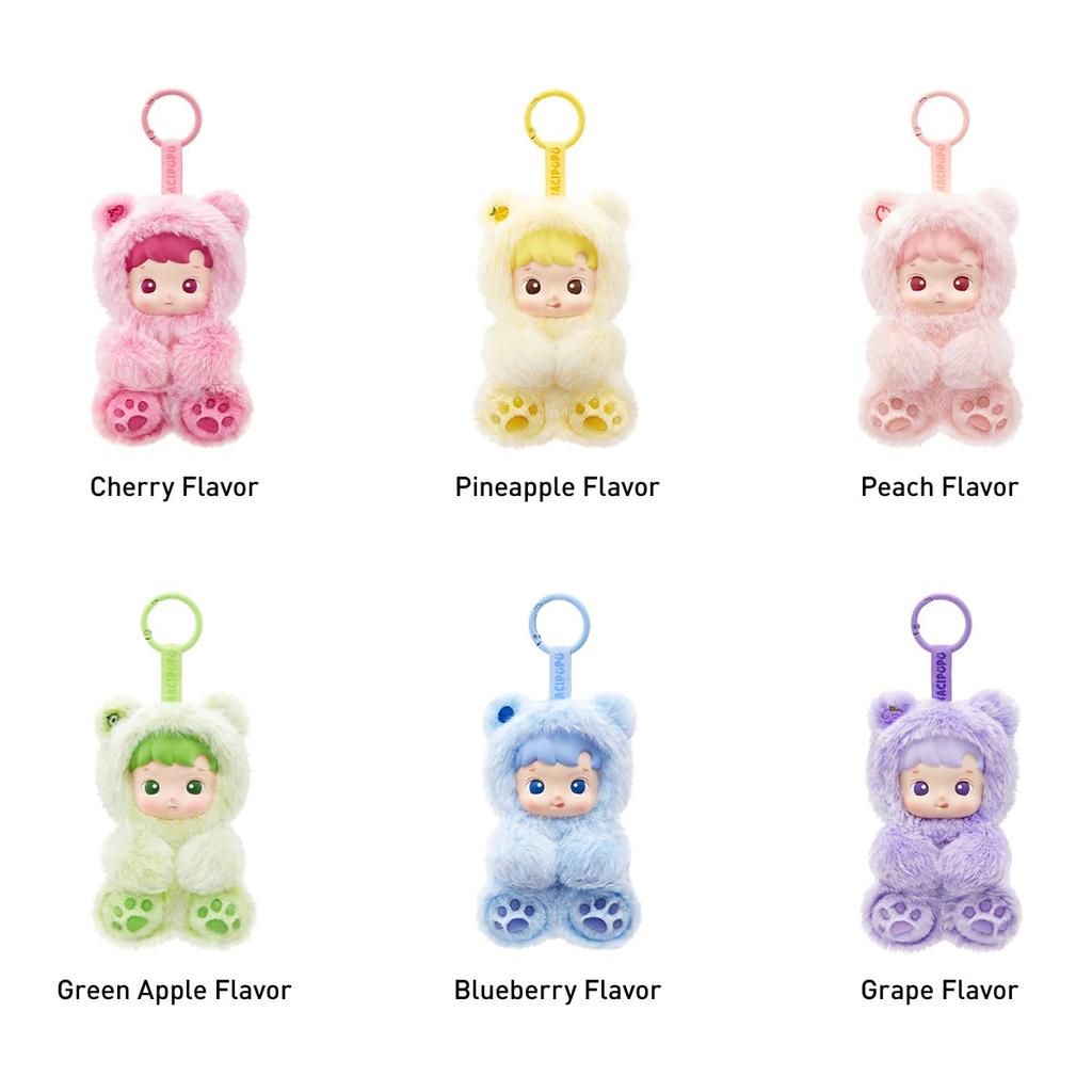POP MART HACIPUPU Gummy Bear Series Plush Pendant Pop Mart Gachapon Blind Box Figure Plastic Model Premium Toy PVC Soft Vinyl Original Character
