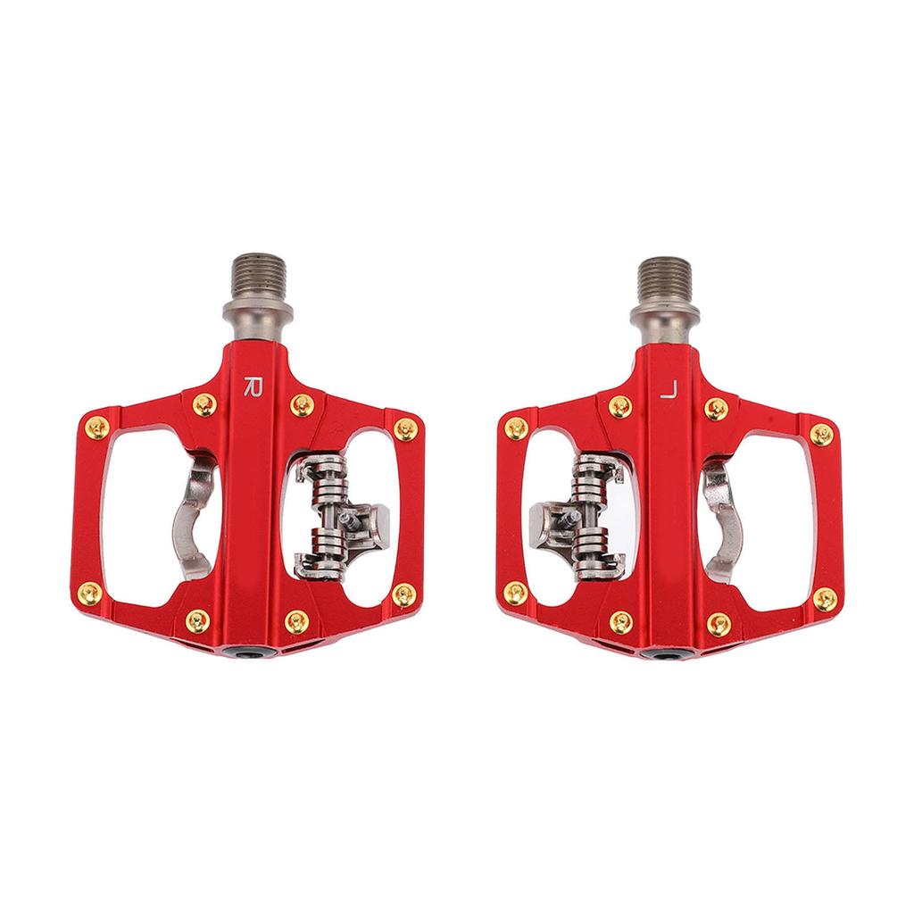 MEROCA Dual Sided Platform Multi Use Pedal for SPD Mountain Bike Bicycle Sealed Clipless Pedals
