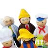 Mini People Figurka Dřevěný domeček pro panenky Set Minitype Toys Panenky Rodina pro panenky