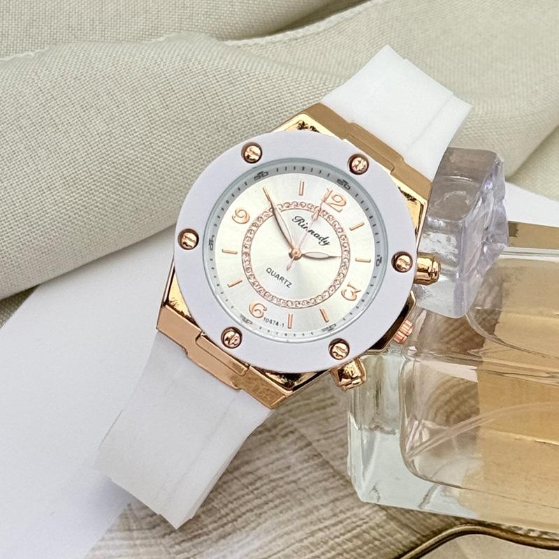 JYL Women's Watch Simple Versatile Student Silicone Strap
