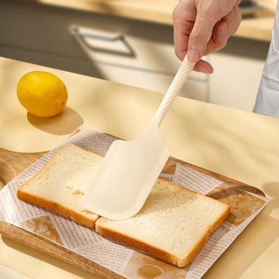 Spatola in Silicone Raschietto Regolabile con Impugnatura Ergonomica Design ad Arco Double-Sided Resistente al Calore Silicone per Uso Alimentare Strumento per la Cottura Utensili da Cucina