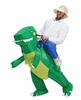Aufblasbares grünes Dinosaurier-Kostüm