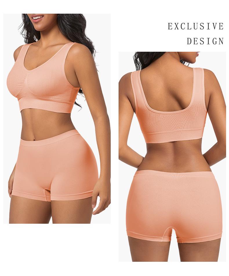 Plus Size Women's Wire-Free Sports Vest with Anti-Shock and Side Bust Control