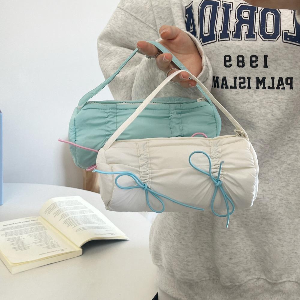 Handheld Bow Stationery Bag Bowknot Bow Pencil Pouch Korean Style Pencil Case  School