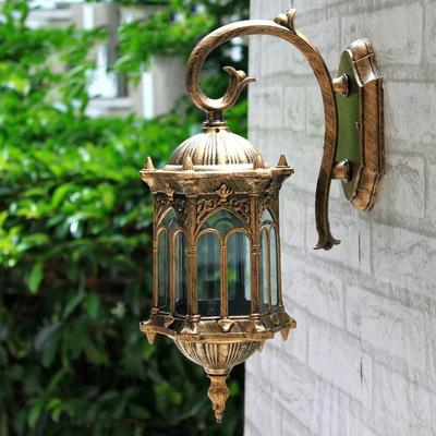 Applique Murale Rétro Eu Éclairage Extérieur IP44 Étanche Cour Jardin Porche Lumière à Vis E27 Applique Murale Décoration Extérieure Maison