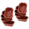 10 Pcs Flowerpot Large Bonsai Plastic Tree Indoor Plant Houseplants Potted Pots Outdoor Office