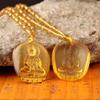 Ručně vyráběný náhrdelník Nepálský buddhistický Mala kamenné korálky Náhrdelník s přívěskem socha Buddhy Prohlášení Buddha Lucky Amulet s přívěskem