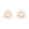 Sunshine Sunflower Clip Earrings Women Earrings Rose-Gold 5464833