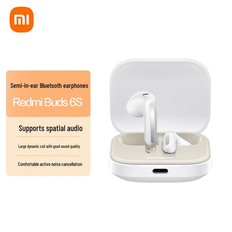 

Xiaomi Redmi Buds 6S Semi-in-ear TWS Wireless Bluetooth Earbuds