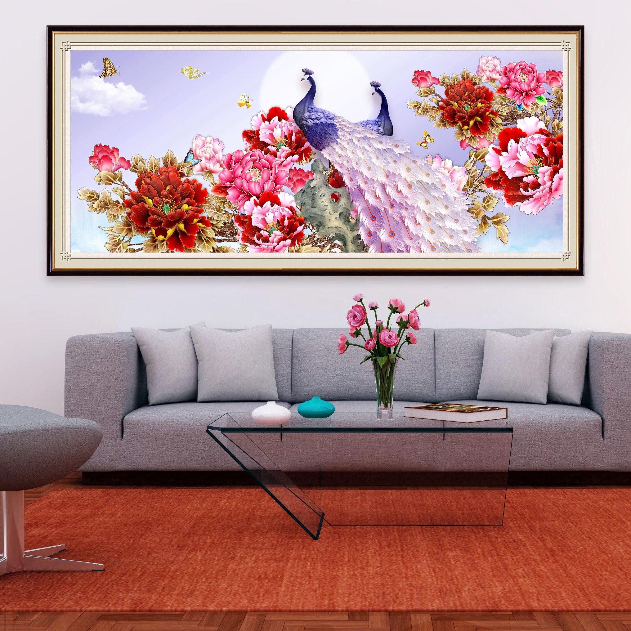 

Полный квадратный круглый цветок алмазная живопись красивый павлин Алмазная вышивка распродажа Алмазная картина из стразов домашний декор Full Round 50x120CM