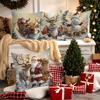 1pc Christmas Cushion Cover Snowman Santa Claus Deer Durable Cover 2025 New for Home Ornament Xmas New Year Christmas Decoration