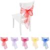 10 bucăți din organza pentru banchet canapea pentru scaune rafinate arcuri pentru decorarea petrecerii de nuntă
