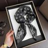 Korean Version of Polka Dot Fashion Small Square Scarf Women's Decorative Scarf Professional Scarf Imitation Silk Temperament Silk Scarf Shawl Headban