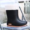 Fashion Women's Medium Tube Non-slip Waterproof Shoes Rain Shoes Rain Boots Water Boots Thermal Cover Shoes Adult Long Tube