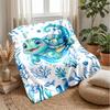 Oceanic Adventure 2 Theme blanket Lightweight Warm Flannel Blanket Decorative Throw Blanket for Home Decoration