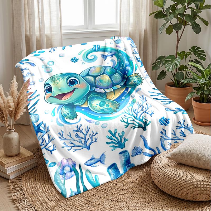 Oceanic Adventure 2 Theme blanket Lightweight Warm Flannel Blanket Decorative Throw Blanket for Home Decoration
