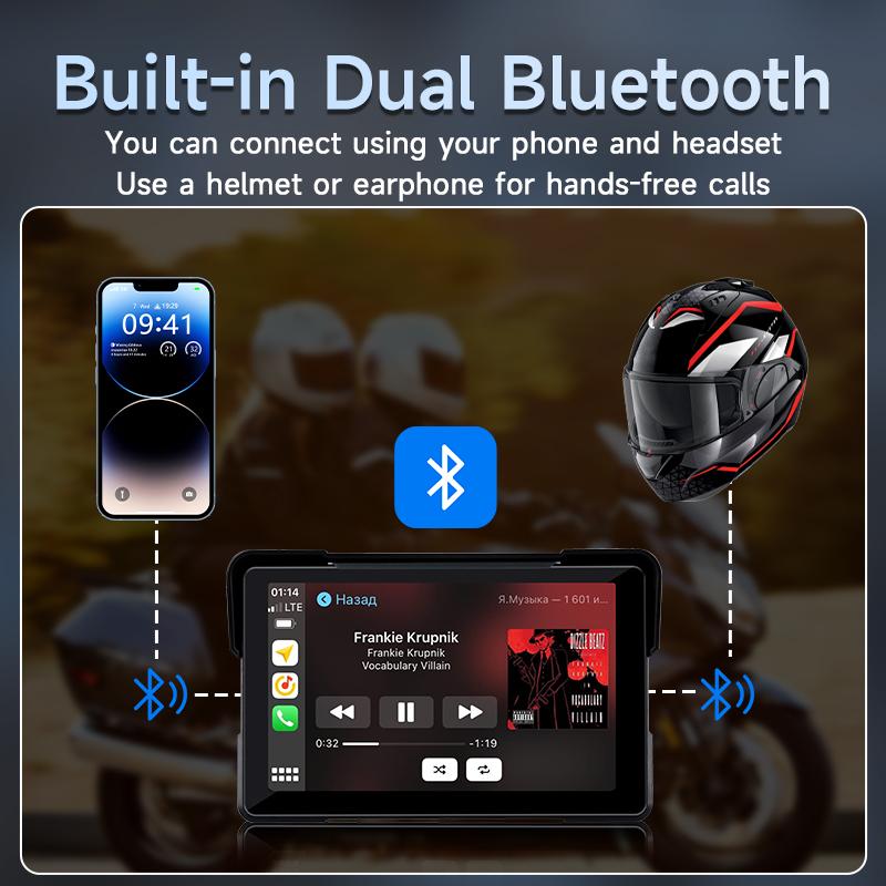 7 Inch 2K DVR Motorcycle For BMW R1200GS R1250GS S1000XR R1300GS GPS Navigation Moto Touch Screen Portable CarPlay Android Auto