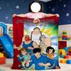 C-Chan A-Adventures J-Jackie Blanket For Cartoon Soft Throw Blanket for Picnic Bed Sofa Home Bedroom Cozy Warm Comfortable