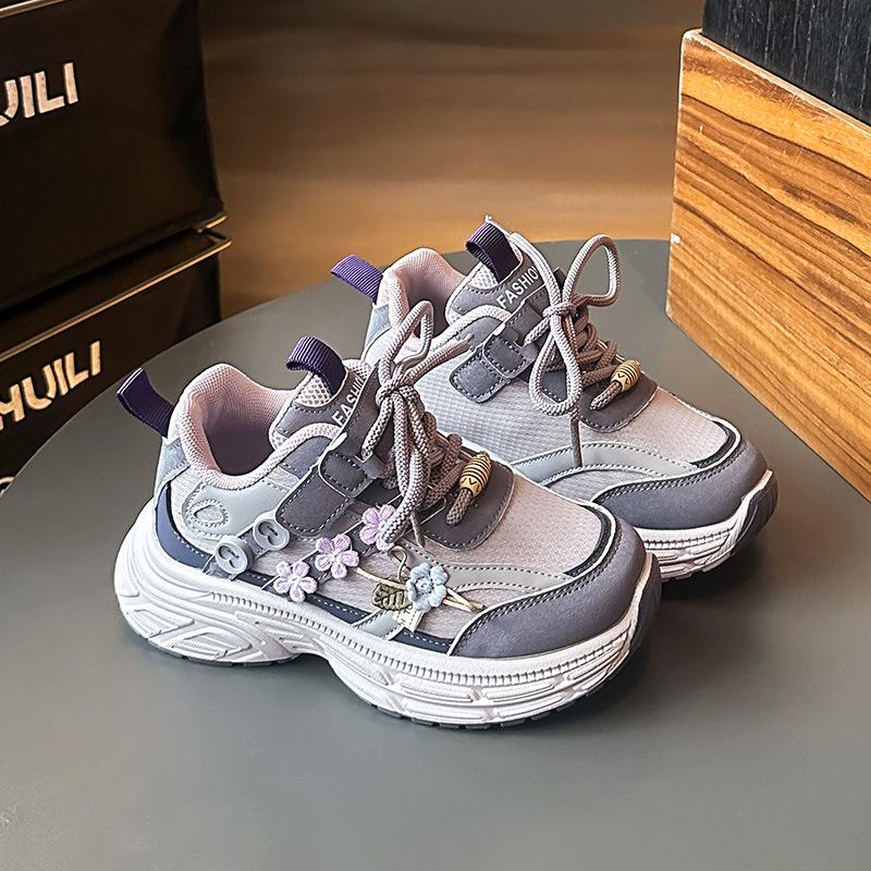 2025 Winter Kids' Velvet Running Shoes - Korean Style for Girls