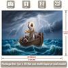 2D flat banner, 1 piece per pack. Jesus calms the storm on the Sea of Galilee. Suitable for events and weddings.zyc