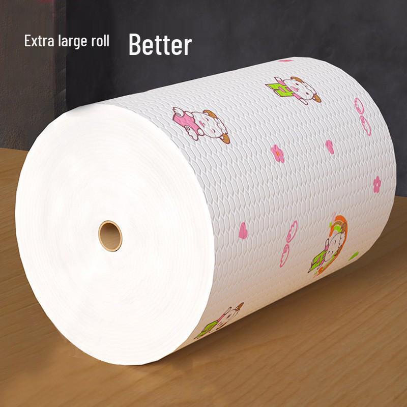 Lazy Rag Dual-Use Extra Large & Thick Kitchen Disposable Paper Towels for Household Cleaning