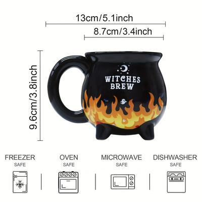 Hexenkessel Keramik Kessel Tasse Hexenkessel Steinzeug Tasse Farbwechselnde Kaffeetasse Keramik Wärmeempfindliche Tasse Geschenk