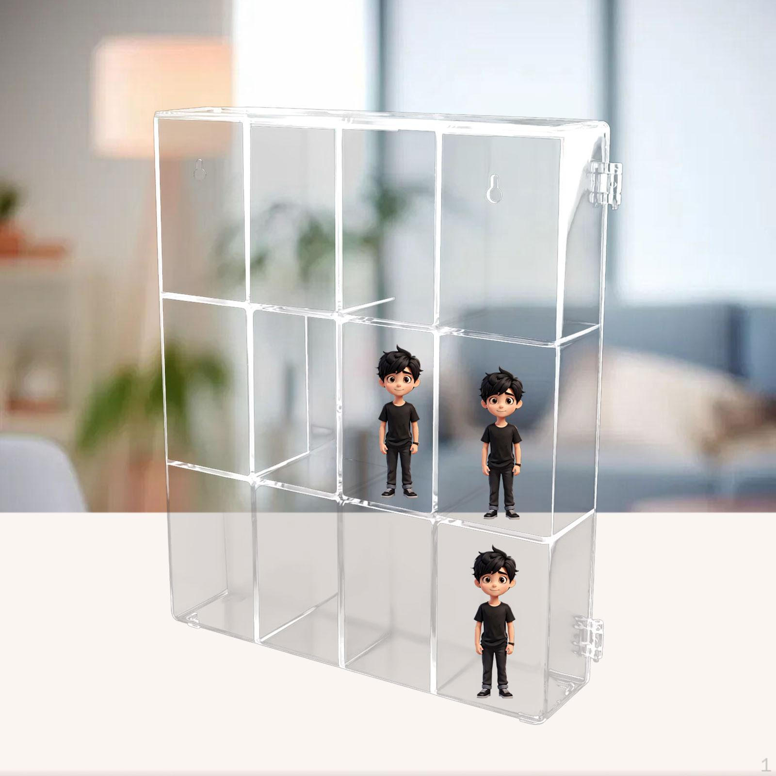 

Демонстрационная полка для фигурок, прозрачный чехол для куклы, водонепроницаемый, подставка для хранения 12 grids