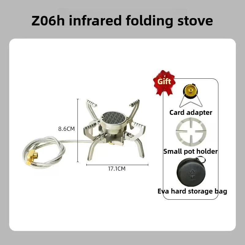 BUERK Outdoor Infrared burner Outdoor mini Stove Camping Cooking Ultralight Folding Mini Burner Camp Cooking Supplies