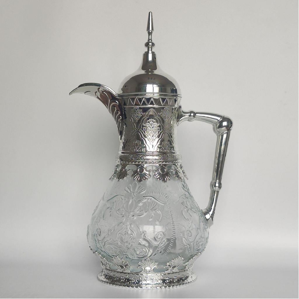 Ensemble de bouilloire à eau froide en verre de luxe pour le Moyen-Orient - Grande capacité, design de haute qualité pour un usage domestique