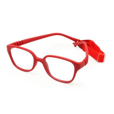 Kids Glasses Frame With Strap Size 44/15 Bendable Optical Children Glasses For Boys & GirlsOne-Piece No Screw 3-5Y