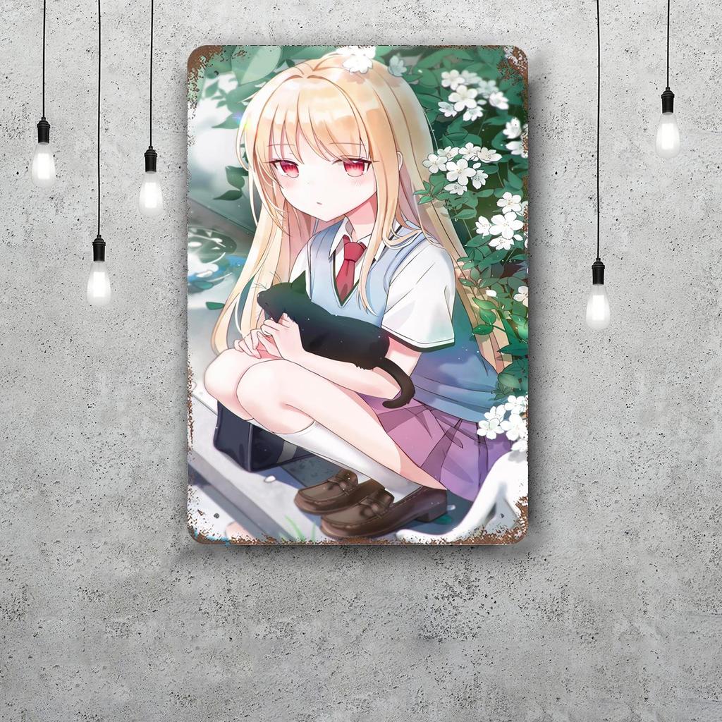 Sakurasou no Pet na Kanojo cartoon Decor Poster Tin Sign Metal Sign Decorative Plaque for Pub Bar Man Cave Club Wall Decoration