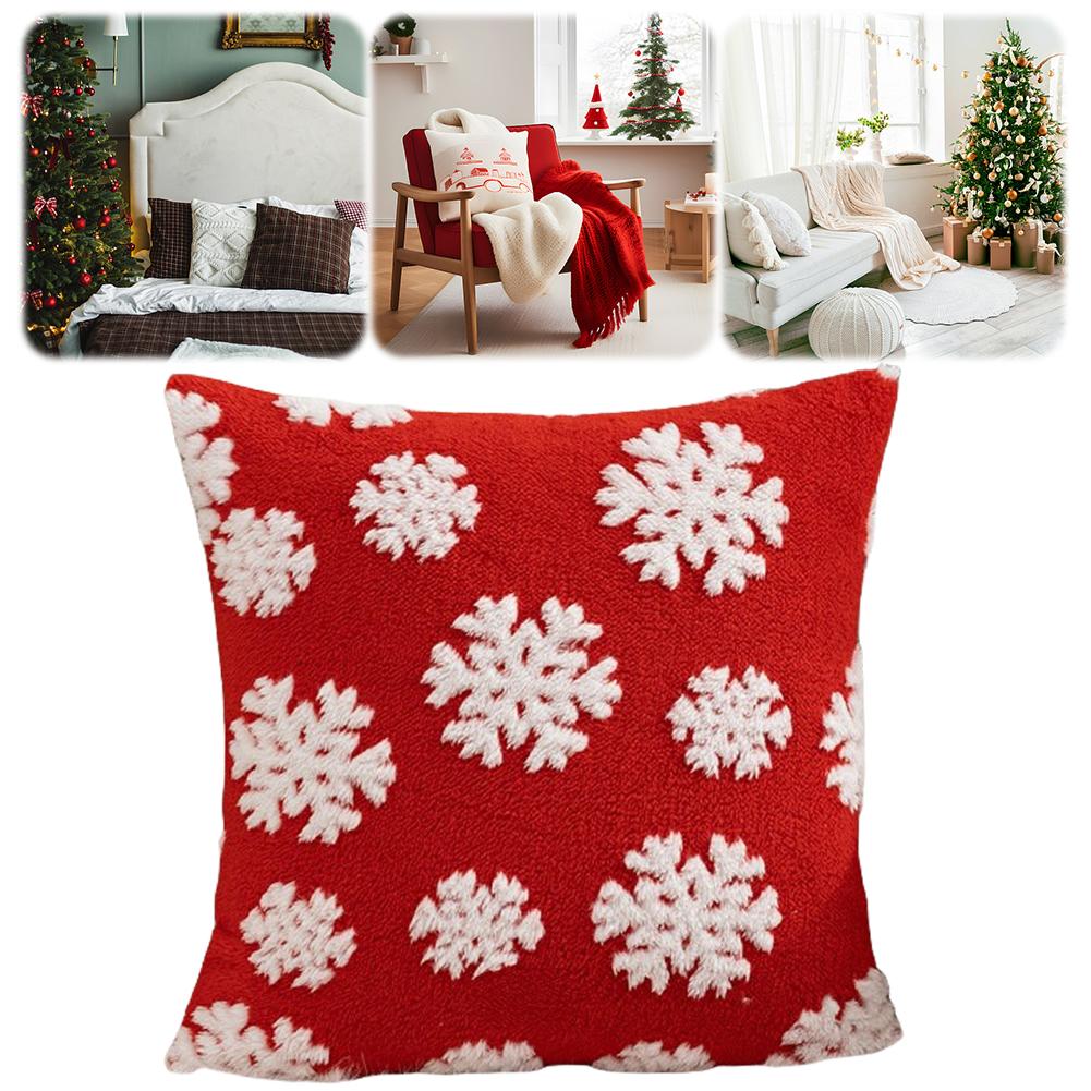 Christmas Throw Pillow Cover Winter Holiday Pillowcase for Sofa Decoration /