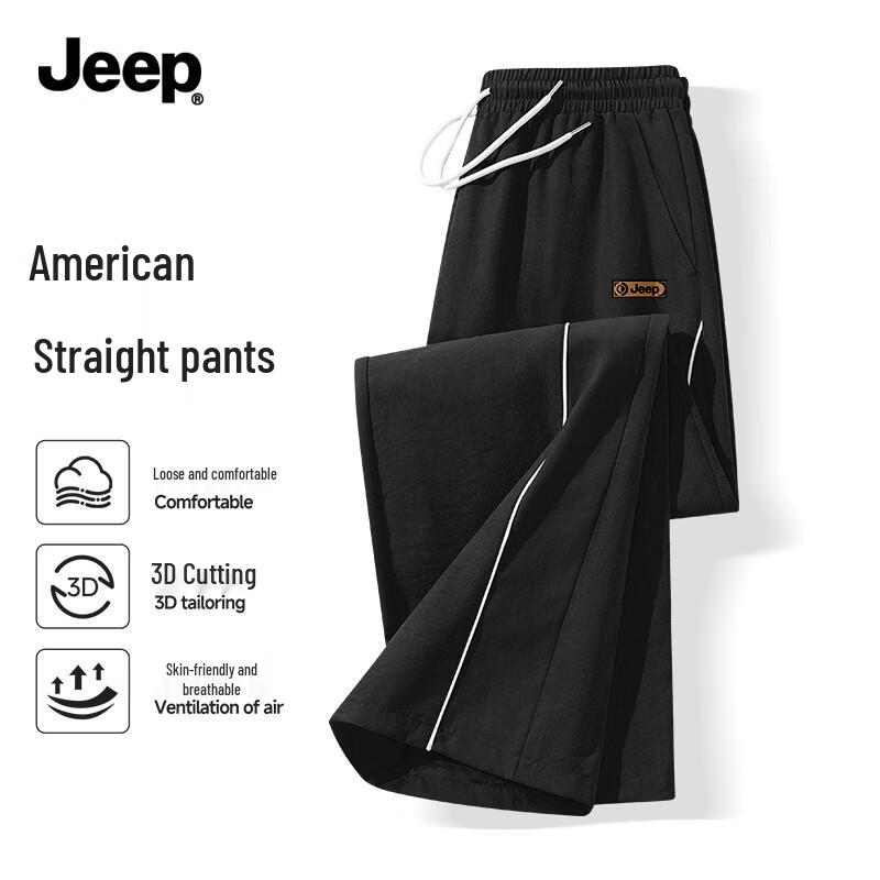 JEEP Men s Summer Loose Straight Casual Pants M