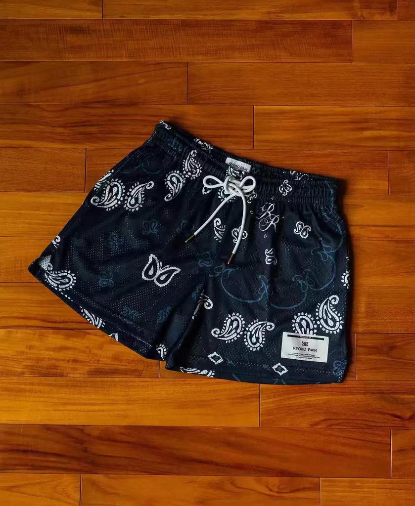 Unisex Summer Basketball Shorts: Oil Painting Style Mesh, Above Knee, Loose Fit