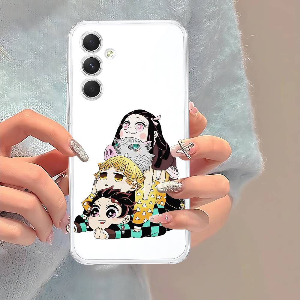 D-Demon S-Slayer Anime Phone Case For Samsung Galaxy A52 A12 A51 S21 Edge S22ULTRA S23 S24 S20LITE Plus Ultra Transparent Cover
