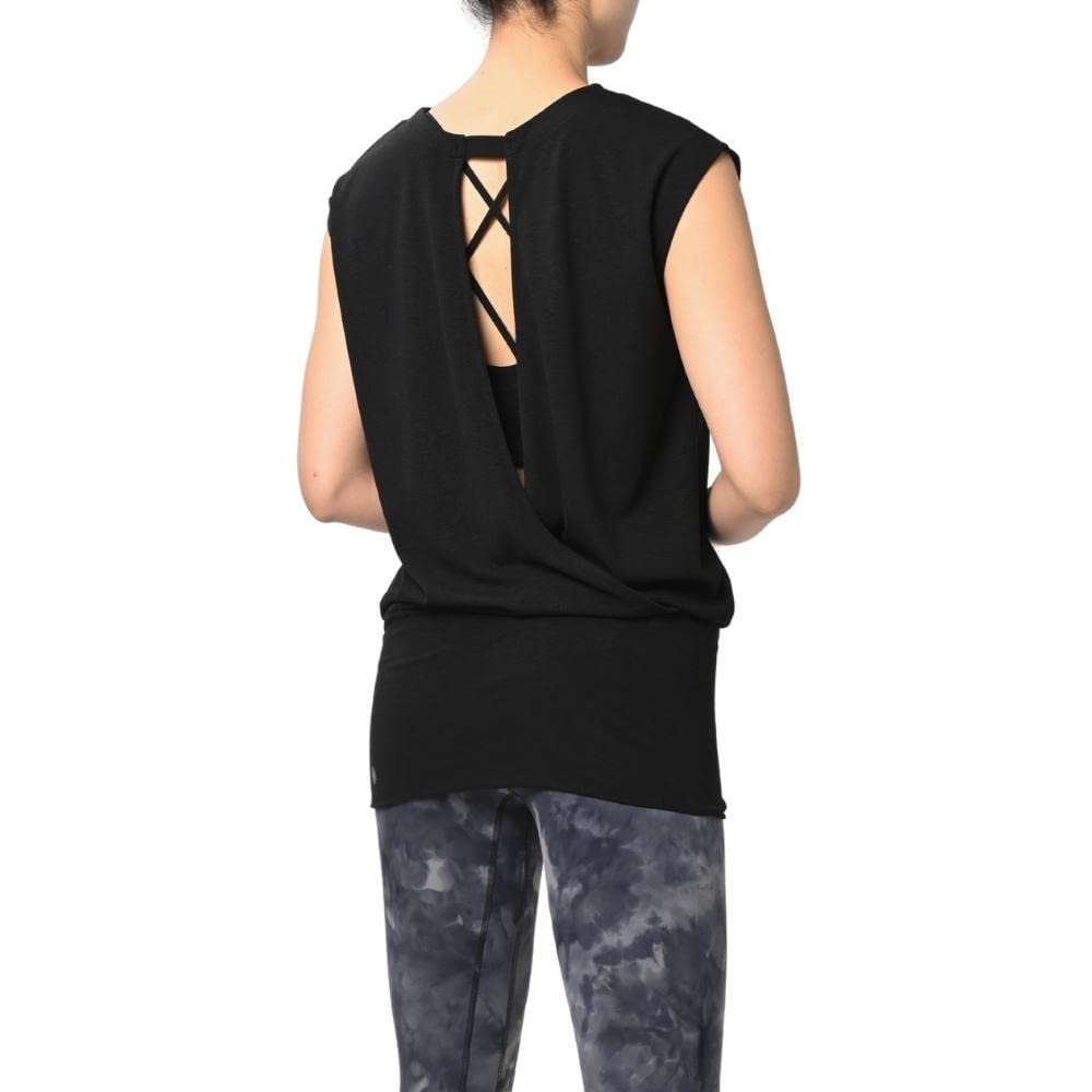 

Machikaada Yoga Long for Yoga and Fitness Women s Top, Length, Flattering, Stylish, Cute, (Size M, Black)